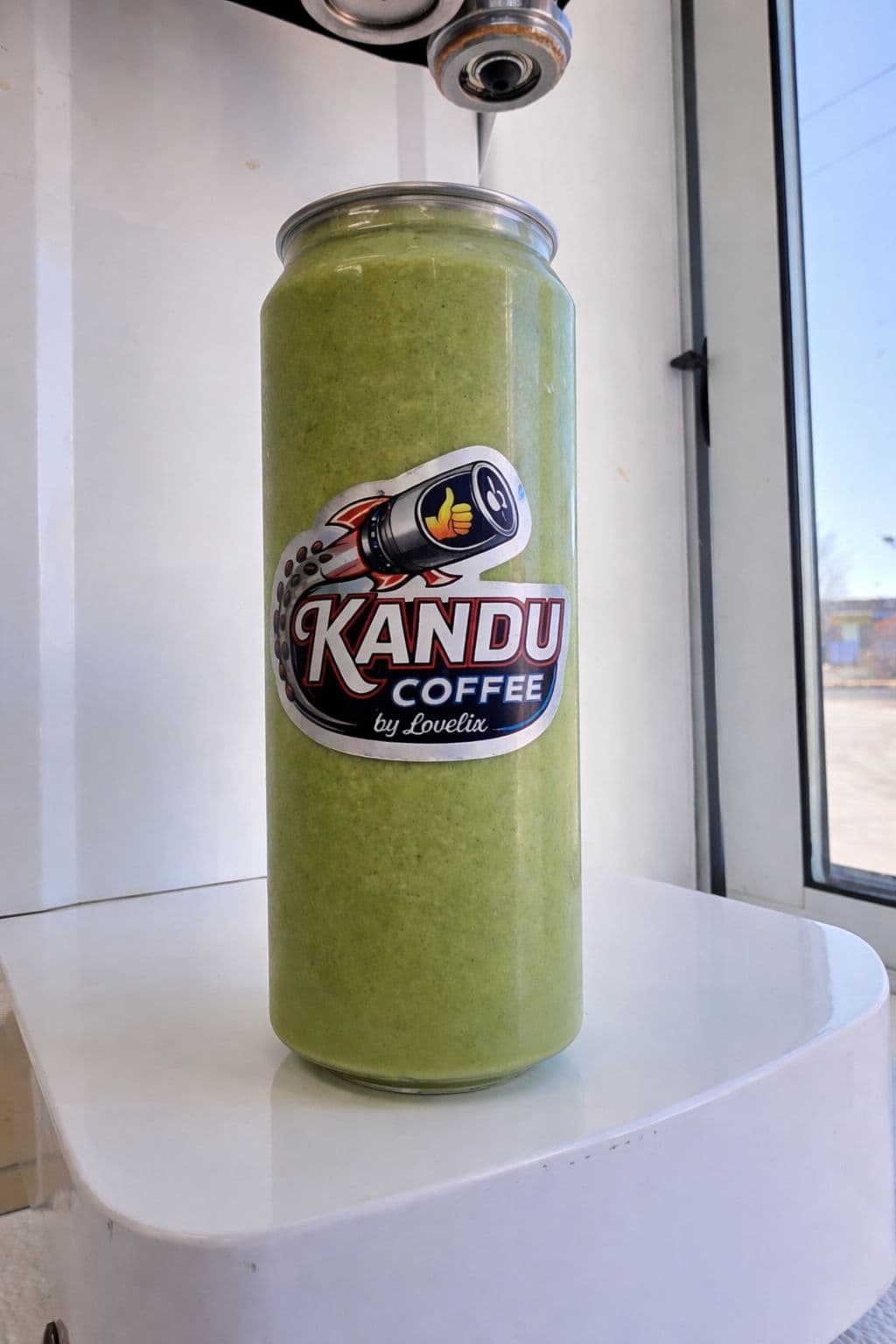 Banana Bread Matcha in a Kandu can